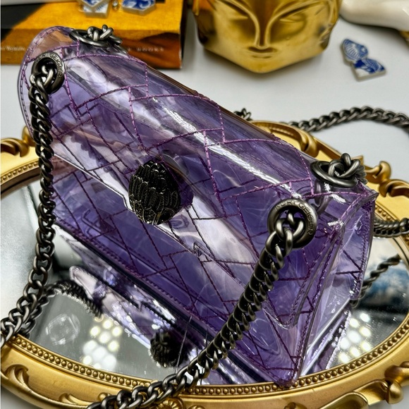 🆕 KURT GEIGER LONDON 🧿 NWOT Mini Kensington Crossbody Bag, Light Purple - Picture 7 of 16